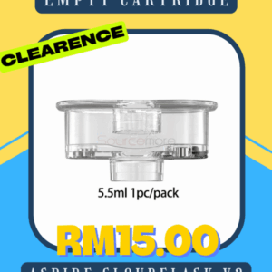 ASPIRE CLOUDFLASK V3 5.5ML EMPTY CARTRIDGE